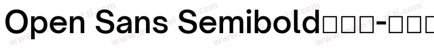 Open Sans Semibold手机版字体转换